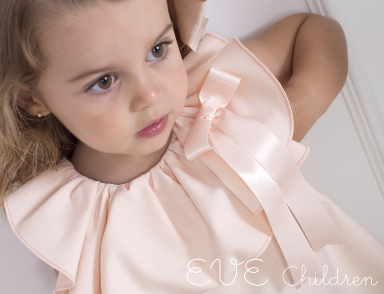 Vestido rosa para niña marca Eva Children moda infantil